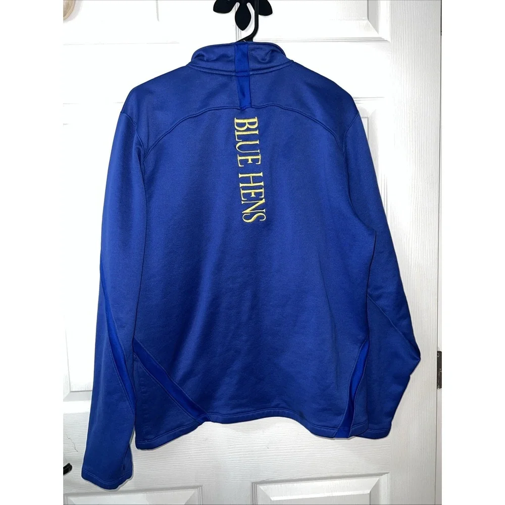 Under Armour University of Delaware 1/4 Zip Blue Pullover Embroidered UD Sz Med